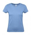 Dames T-shirt B&C E150 TW02T Sky Blue